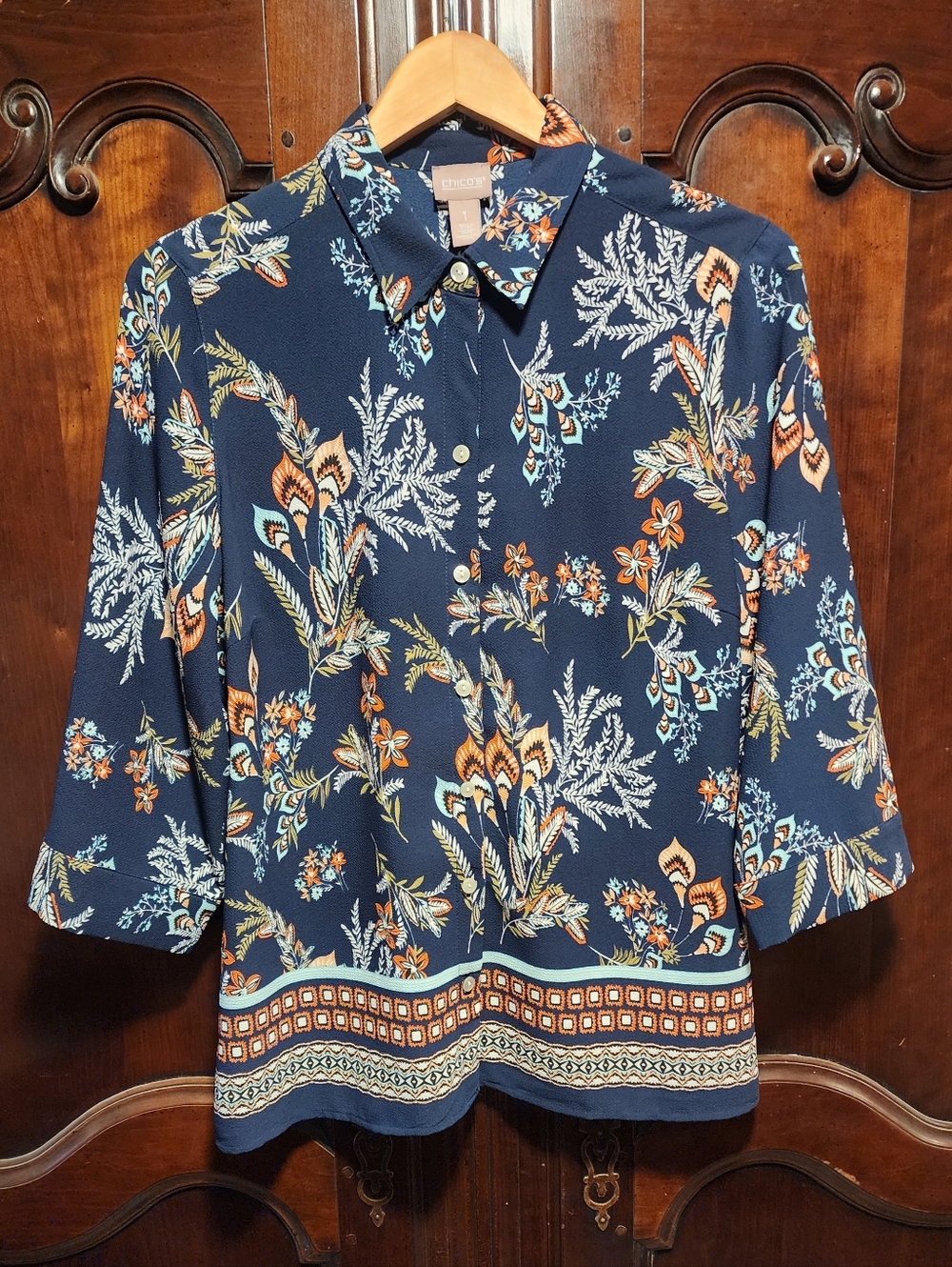 CHICO'S - Bohemian Floral Blouse